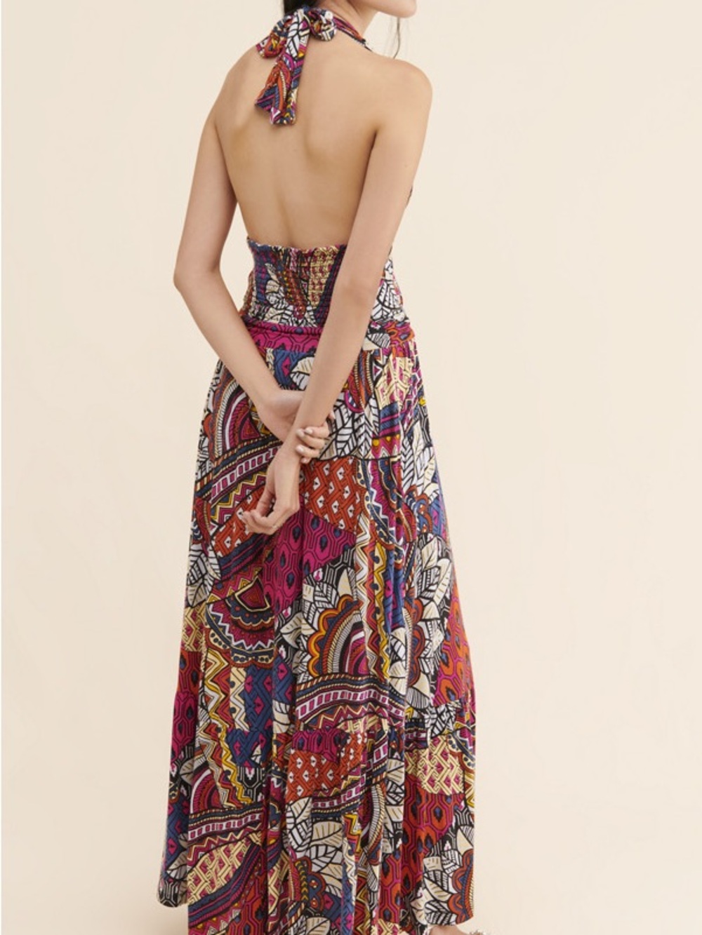 Maeve for Anthropologie Sleeveless Halter Maxi Dress - Picture 2 of 11